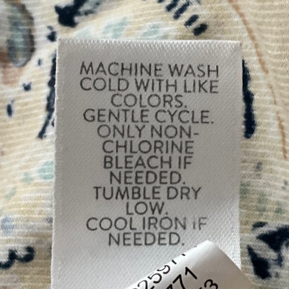 J.Jill Top Womens Sz L Paisley Print Button-Up Long Sleeve Collar Shirt Beige‎ - Picture 6 of 10